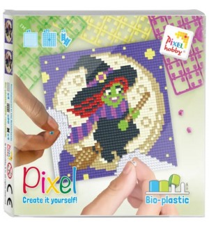 Мозайка с рамка Pixelhobby - Вещица, комплект с пиксели Classic