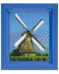 Мозайка с рамка Pixelhobby - Вятърна мелница, комплект с пиксели Classic