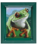 Мозайка с рамка Pixelhobby - Жаба, комплект с пиксели Classic