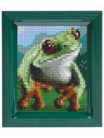 Мозайка с рамка Pixelhobby - Жаба, комплект с пиксели Classic