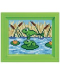 Мозайка с рамка Pixelhobby - Жабки, комплект с пиксели Classic