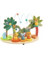Мултифункционална дървена играчка Djeco - Джунгла
