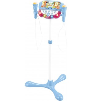 Музикален комплект Lexibook - Bluey, стойка с два микрофона и ефекти Музикален комплект Lexibook - Bluey, стойка с два микрофона и ефекти