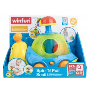 Музикална играчка за дърпане WinFun - Охлювчe