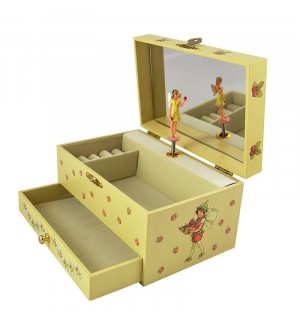 Музикална кутия с чекмедже Trousselier - Феята на ягодите, фотолуминесцентна