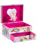 Музикална кутия за бижута Craze Galupy - Unicorn, розова