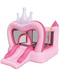 Надуваем батут с пързалка и помпа Happy Hop - Princess, 285 x 210 x 220 cm