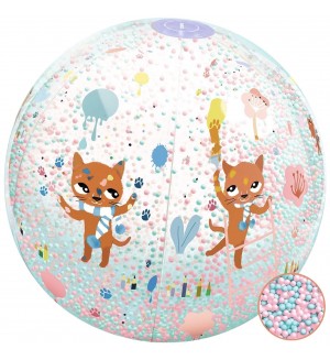 Надуваема топка Djeco - Котета, 35 cm Надуваема топка Djeco - Котета, 35 cm