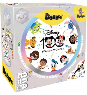 Настолна игра Dobble: Disney 100th Anniversary - детска