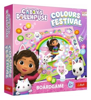 Настолна игра Gabby's Dollhouse: Colours Festival - Детска