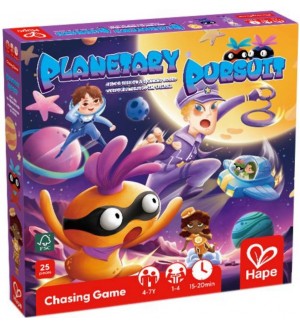Настолна игра Hape International - Planetary Pursuit, 25 части (на английски език)