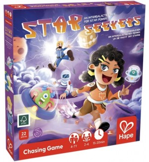 Настолна игра Hape International - Star Seekers, 22 части