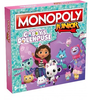Настолна игра Monopoly Junior: Gabby's Dollhouse - Детска