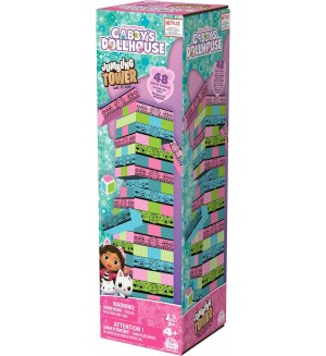 Настолна игра Spin Master: Gabby's Dollhouse Jumbling Tower - Детска