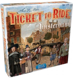 Настолна игра Ticket to Ride: Amsterdam - семейна