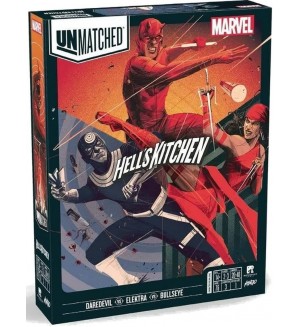 Настолна игра Unmatched: Marvel - Hell's Kitchen