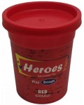 Натурален моделин в кутийка Heroes Play Dough - Червен