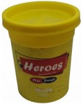 Натурален моделин в кутийка Heroes Play Dough - Жълт