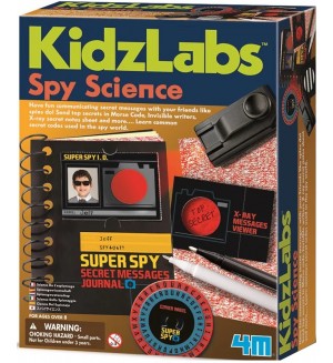 Научен комплект 4M Kidz Labs - Детективска наука, тайни съобщения