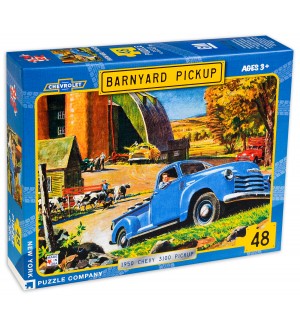 Пъзел New York Puzzle от 48 части - Barnyard Pickup