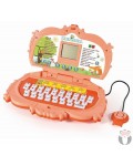 Образователен детски лаптоп с мишка Raya Toys - English Learner, 20 игри и активности, оранжев