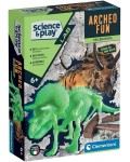 Образователен комплект Clementoni Science & Play - Разкрий скелет на трицератопс