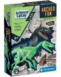Образователен комплект Clementoni Science & Play - Разкрий скелет на велоцираптор