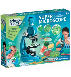 Образователен комплект Clementoni Science & Play - Супер микроскоп