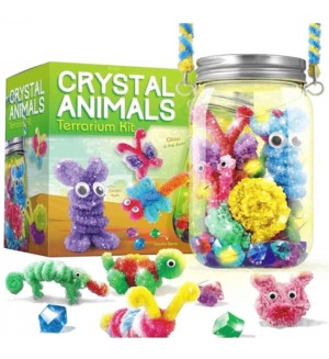 Образователен комплект Piano Patato - Crystal Animals, отгледай 12 кристални животни, STEM
