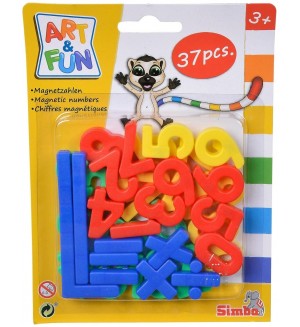 Образователен комплект Simba Toys Art & Fun - Магнитни числа, 37 части