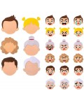 Образователен комплект Smart Baby - Емоции, с дървени лица