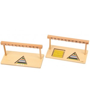 Образователен комплект Smart Baby - Монтесори рамки за нанизи 1-10 и 11-20