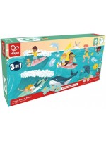 Образователен пъзел 3 в 1 Hape International - Приятели на океана