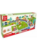 Образователен пъзел 4 в 1 Hape International - Превозни средства