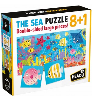 Образователен пъзел 8+1 Headu - The Sea, 32 части
