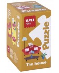 Образователен пъзел APLI Kids – Предметите в къщи, 24 части