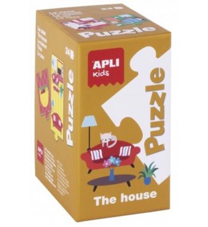 Образователен пъзел APLI Kids – Предметите в къщи, 24 части
