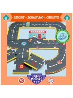 Образователен пъзел Djeco Crazy Motors - Пъзел гигант, 26 части