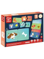 Образователен пъзел Hape International - Храната на животните, 36 части