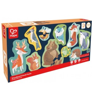 Образователен пъзел Hape International - Приятели от гората