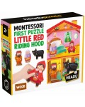 Образователен пъзел Headu Montessori - First Puzzle, червената шапчица, 10 части