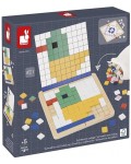 Образователна игра 4 в 1 Janod - Мозайка: симетрия и кодиране