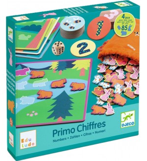 Образователна игра Djeco - Научи, разпознай и играй с числа