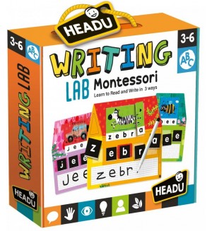 Образователна игра Headu Montessori - Лаборатория за писане
