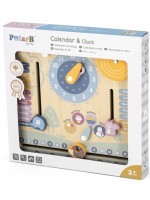 Образователна игра Viga - Календар с часовник, PolarB