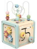 Образователна играчка 5 в 1 Tooky Toy - Дървен куб Play Образователна играчка 5 в 1 Tooky Toy - Дървен куб Play