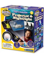 Образователна играчка Brainstorm - Проектор и нощна лампа, морски свят