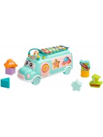 Образователна играчка Caretero Toyz - Cummer Bus, зелена