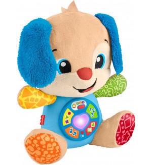 Образователна играчка Fisher Price Laugh & Learn - Кученце, синьо, на български език