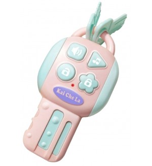 Образователна играчка Raya Toys - Ключ със звукови ефекти, розов Образователна играчка Raya Toys - Ключ със звукови ефекти, розов